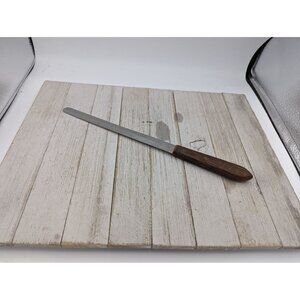 Norcon Stainless steel 8" Blade Bread Slicing Knife 12 1/2" Total Wood Handle #2